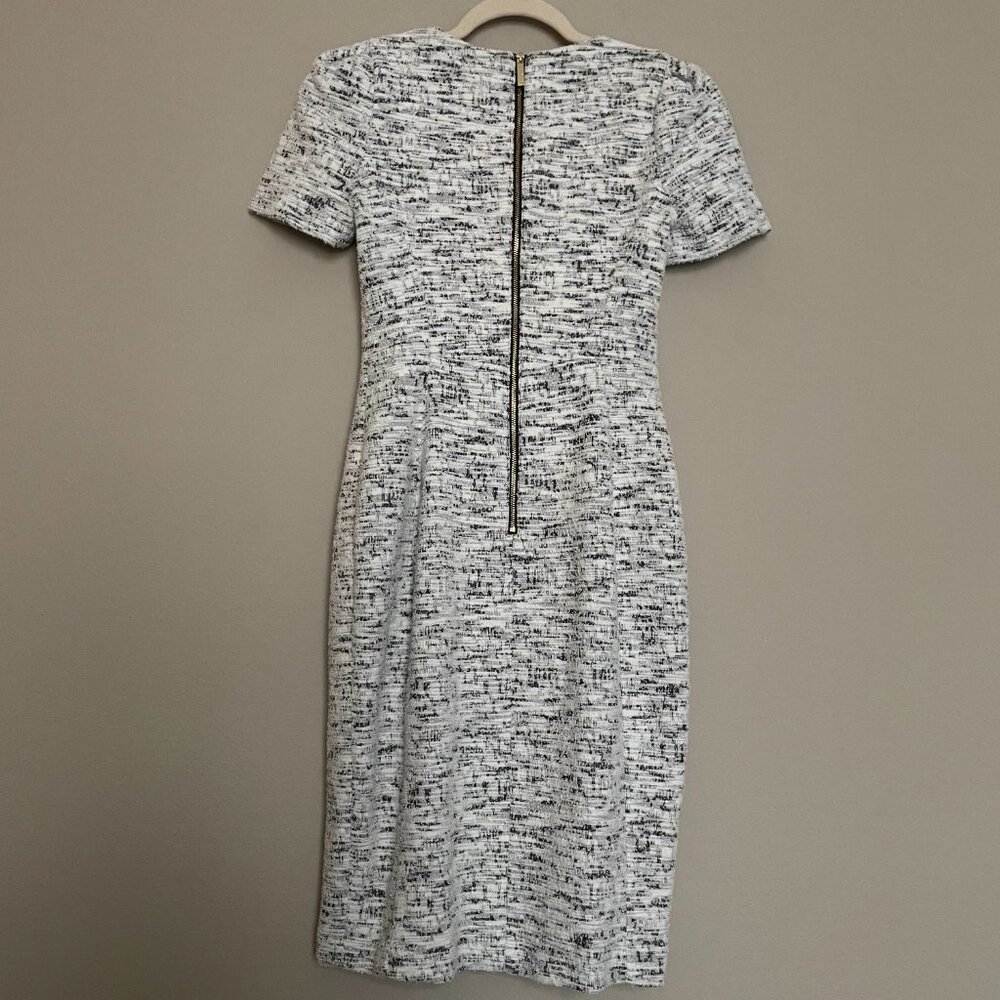 Calvin Klein, Size 4, Tweed Short Sleeve Midi Dress - Picture 5 of 12